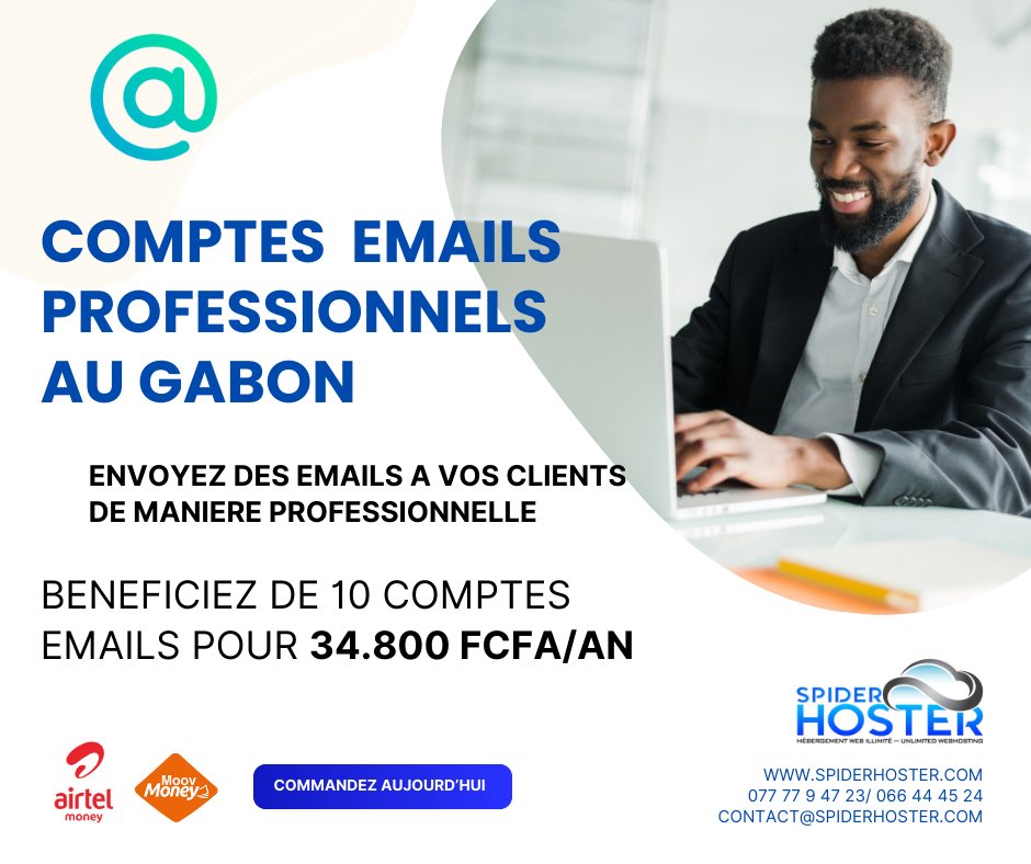 Email professionnel entreprises du Gabon