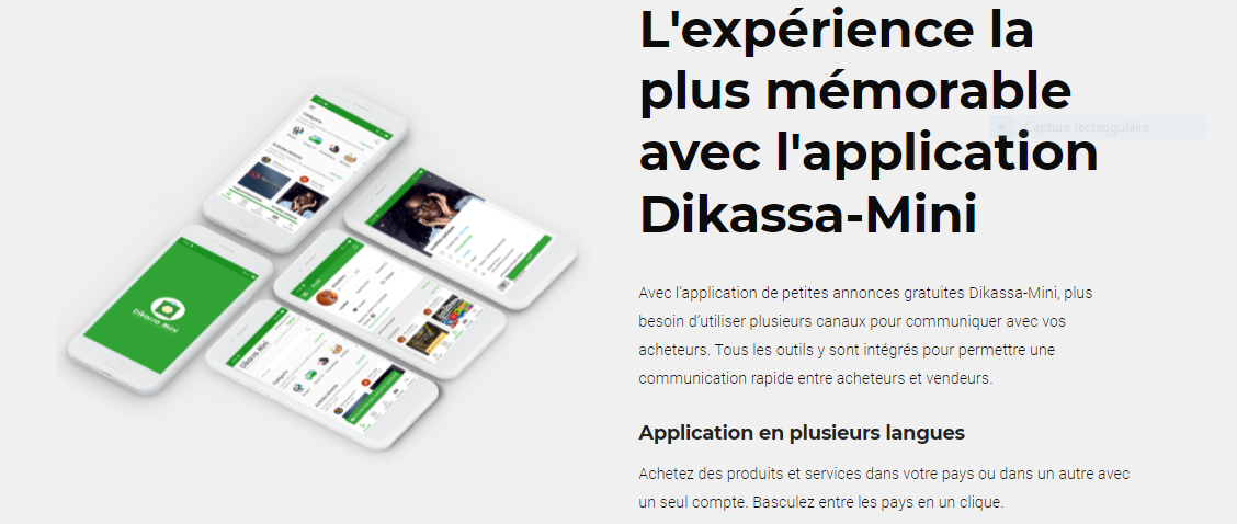Application de petites annonces au Gabon
