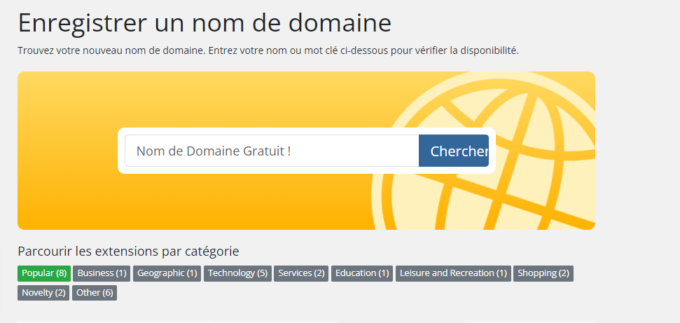 Nom de domaine gratuit pendant un an chez Spiderhoster.com !